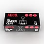 ACCO Mini Binder Clips, 0.25" Capacity, Black, 12 Clips/Pack (A7072010)~#|#~93FCF00F-0731-4A2C-8E1C07CD600BADD4_sc7