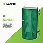 Alpine Industries Steel Pet Waste Disposal Bin with Odor Control Lid, 13.5 Gallon, Green (ALP4005-01)~#|#~940029B1-908E-4C54-A80195B21D8A5CEB_sc7