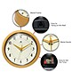 Infinity Instruments Round Retro Saffron Wall Clock, Aluminum, 9.5" (10940SY)~#|#~94014E06-5DF1-4166-9FD7E6541341FF6D_sc7
