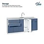 Viva Comfort 36.75'' H x 72" L Medical Cabinet with Center Sink, 6-Doors, 3-Drawers, Blueberry (902BASE72CSBL)~#|#~940366A3-2195-4318-B8B43FD9229D94CD_sc7