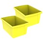 Storex Plastic Medium Classroom Storage Bin, 16.75"x 11.87"x 8.28", Yellow, Pack of 2 (STX61484U06C-2)~#|#~940DA654-C4ED-4020-AEF756A972F29942_sc7