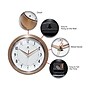 Infinity Instruments Round Retro Wall Clock, 9.5" (10940CR)~#|#~9413E499-D008-480A-BFAFF2E5A71FFEA3_sc7