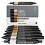 Winsor & Newton Promarker Dual-Tip Brush Alcohol Based Marker, Skin Tones, 6/Pack (WNX0290127)~#|#~941DEA29-86EE-4E87-9717AAF453779396_sc7