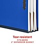 Staples 100% Recycled Heavy Duty Classification Folder, 2-Dividers, 2" Expansion, Letter Size, Dark Blue, 10/Box (ST62550)~#|#~941FB524-B629-4526-A9208BC0E2CCAE13_sc7