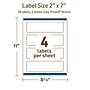 Avery Dissolvable Rectangle Multipurpose Labels, 2" x 7", Off-white, 20/Pack (94243)~#|#~94221227-B0AA-48D9-A9BFBB51F40223B0_sc7