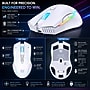 SaharaCase Pathfinder Ergonomic Ambidextrous Laser 2.4 GHz Gaming Mouse, White (KB63)~#|#~94231B6D-A97E-486F-A918208050ADEC01_sc7