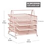 Mind Reader Metal Mesh Front Loading Letter Tray, Letter/Legal Size, Pink (4TPAPER-PNK)~#|#~942CAEAB-8005-4E9F-BCEEAF649B8BF3DC_sc7