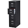 Staples 4-Drawer Vertical File Cabinet, Letter Size, Lockable, 51.97"H x 14.9"W x 26.5"D, Black (59603/25411)~#|#~942F130D-30F4-43FB-82ECBB5F3FBB3AED_sc7
