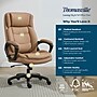 Thomasville Lansing Ergonomic Polyurethane Big & Tall Chair, 400 lb. Capacity, Light Tan (52398-TAN)~#|#~942F18F4-6B60-41A7-8C3E061EBFBAC05A_sc7