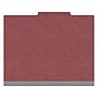 Medical Arts Press Pressboard Classification Folder, 1-Divider, 2" Expansion, Letter Size, Red, 10/Box (DV-T42-14-3ARD-PKT)~#|#~94307B1A-5096-4E71-B9EFFFDDC5D1162A_sc7