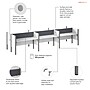 Bush Business Furniture Pro-Biz 42.8"H x 187.56"W 6 Person Back to Back Cubicle Panel Workstation, White (100873CG-17)~#|#~94379D0F-D78F-40DA-A05EE611BCC8C7AF_sc7