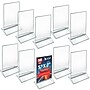 Azar Card Holder, Desktop/Countertop, Top/Side Loading Acrylic, 10/Pack (152799-SLV-10PK)~#|#~943BE2DD-40C5-4733-AF9A7A220943F062_sc7