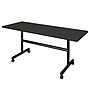 Regency Kobe 60"W x 30"D Foldable Training Room Table, Laminate, With Wheels, Ash Grey (MKFT6030AG)~#|#~943FD601-EDE7-4DE9-990F6D0D6A70D1EA_sc7