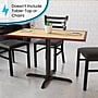 Flash Furniture 22" x 30" Cast Iron Restaurant Table X-Base With 3" Dia. Table Height Column, Black~#|#~944142C5-810B-4F2B-BD729056488B7043_sc7