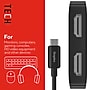 Staples TECH 6" USB-C to HDMI Audio/Video Cable, Male to Female, Black (ST62386)~#|#~944410FD-550B-4212-AFA6086EA6CD43C3_sc7