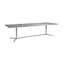 Bush Business Furniture 120W x 48D Boat Shaped Conference Table with Metal Base, Platinum Gray (99TBM120PGSVK)~#|#~944641C7-6759-4C11-93BD74CB2B3AB60C_sc7