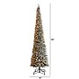 Nearly Natural 12-ft Flocked Pencil Artificial Christmas Tree with 1000 Clear Lights and 1819 Bendable Branches (T3333)~#|#~944B3CBB-1289-4A3B-9B1A3348FCEC1B52_sc7