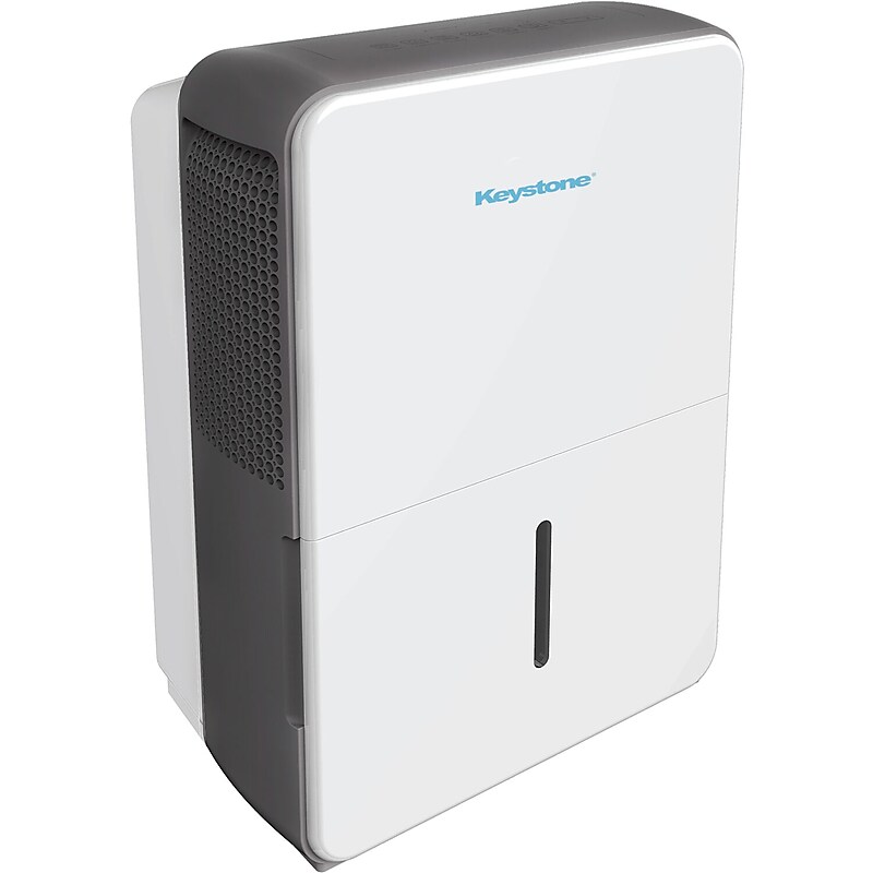 Keystone 50-Pint Portable Dehumidifier, Covers up to 4,500 sq. ft., White (KSTAD504F) image 1