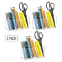 Mind Reader 3-Compartment Plastic Pen and Accessories Holder, Clear, 3/Pack (PENCOMP3-CLR)~#|#~944EDDAF-1C32-41ED-86805EAE57E6FDA2_sc7