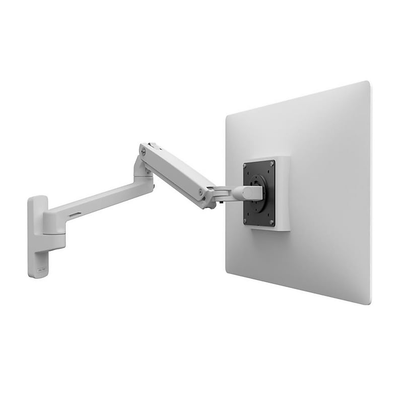 Ergotron MXV Adjustable Wall Mount LCD Monitor Arm, Up to 34", White (45-505-216) image 1