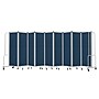 National Public Seating Robo Series 9-Panel Folding Mobile Room Divider, 72"H x 210"W, Blue Fabric (RDG6-9PT04)~#|#~94514C5D-425A-45D7-AB65E980B8624085_sc7