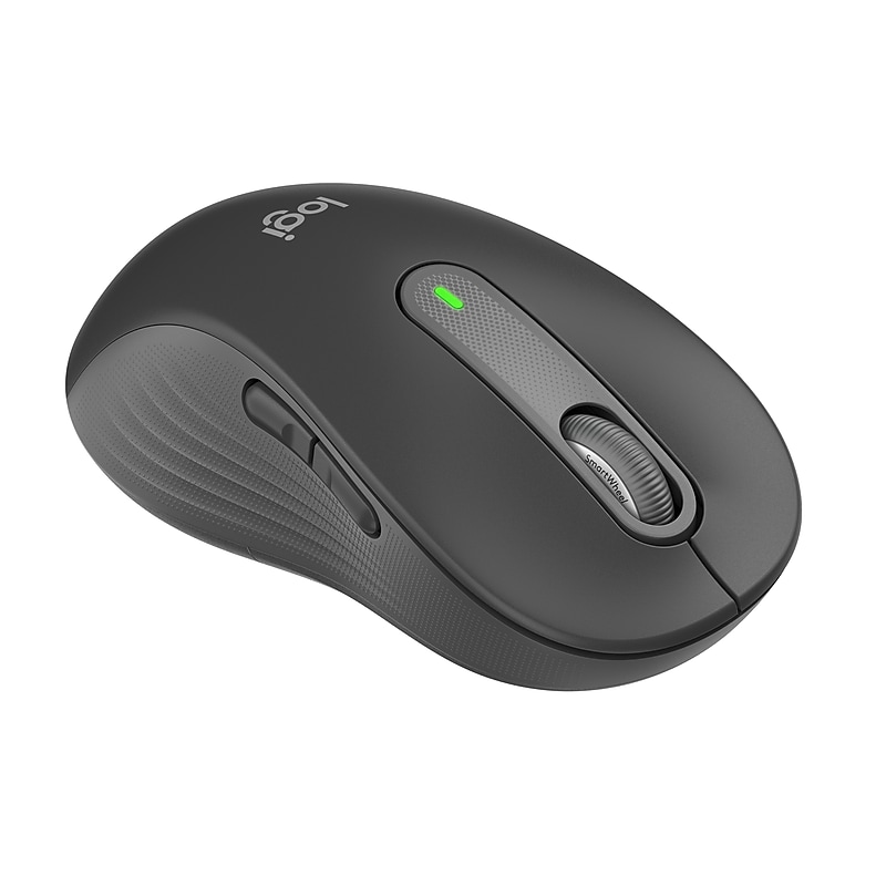 Logitech Signature M650 L Wireless Ergonomic Left Handed Optical Mouse, Graphite (910-006234) image 1
