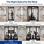Uncaged Ergonomics Modular Acoustic Office Pod with Ventilation, Lighting and Power, Medium, White (POD-M-White)~#|#~9452D623-71D1-4539-A6DFCB9BD3D6B124_sc7