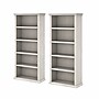 Bush Furniture Yorktown 67"H 5-Shelf Bookcase with Adjustable Shelves, Linen White Oak Laminated Wood, 2/Set (YRK012LW)~#|#~9452E19F-00DF-41DC-8462B92D7B2EFB7E_sc7