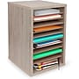 AdirOffice 11-Compartment Literature Organizer, Medium Oak (500-11-MEO)~#|#~9458E53F-DF42-46D8-B1BC518F1B7954B7_sc7
