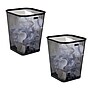 Mind Reader Metal Open Top Trash Can, 5 Gallon, Black, 2/Pack (2SQUAGA-BLK)~#|#~9459FD60-9042-4D63-81241BA5CE8E91BA_sc7