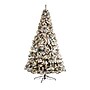 Nearly Natural 10-ft Flocked West Virginia Fir Artificial Christmas Tree with 800 Clear LED Lights and 1680 Tips (T3381)~#|#~945DBFA5-28B8-4DF4-8CB62F2F9374ED5D_sc7