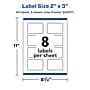 Avery Laser/Inkjet Rectangle Durable Waterproof Labels, 2" x 3", White, 40 Labels/Pack (94237)~#|#~945E065F-925B-45DF-B8AE1A2B7FCE7D78_sc7
