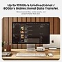 Satechi Pro 3.28 ft. USB C to USB C Thunderbolt Charging Cable, Black (ST-YTB5100K)~#|#~945EA3C1-27FA-478B-8415EF2DD2829F5A_sc7