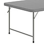 Flash Furniture Paige Rectangular Kid's Folding Table, 59" x 29", Granite Gray (RB3060KIDGY)~#|#~946AE57E-7690-429F-99D08E1DD8DE106D_sc7