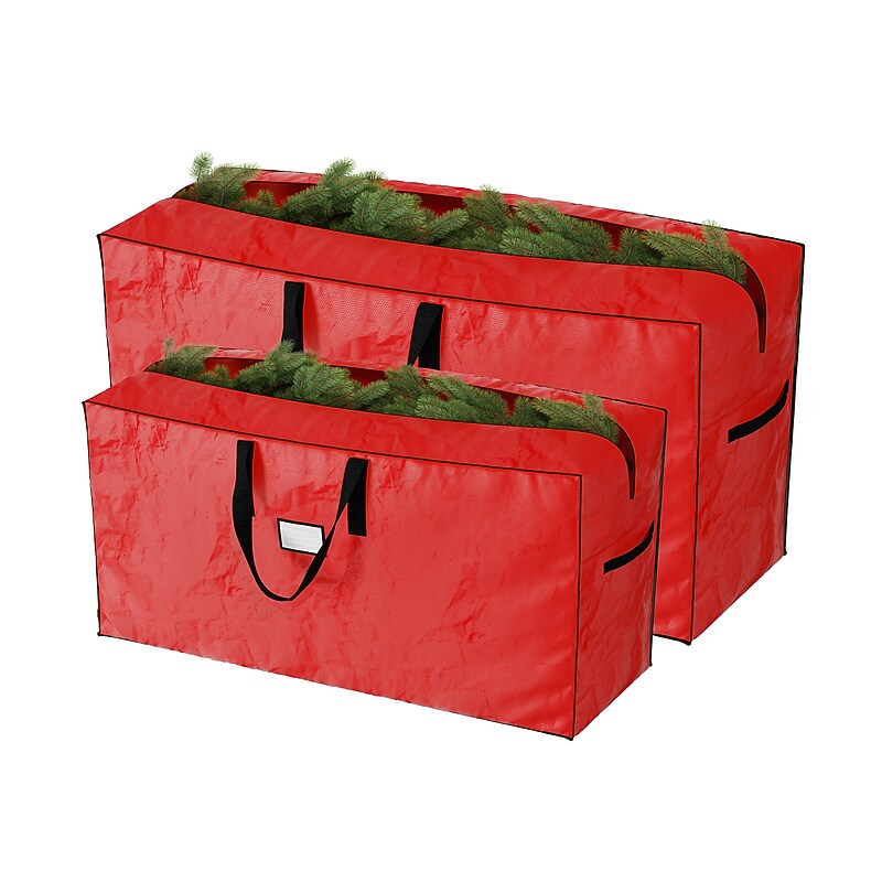 Elf Stor 52" Christmas Tree Storage Bags, Red, 2/Pair (83-DT5525) image 1