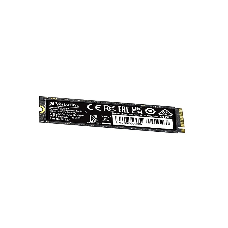 Verbatim Vi5000 PCIe NVMe M.2 2TB M.2 PCI Express Internal Solid State Drive (31827) image 1