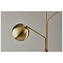 Adesso Emerson 68" Matte Black/Antique Brass Floor Lamp with 3 Globe Shades (5139-21)~#|#~946C18AF-9AF2-4B2D-854779A7909530CB_sc7