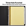 Staples Large Tab Insertable Paper Dividers, Clear 5 Tab, Buff (13486/11110)~#|#~946F1F02-E1B8-42EF-8A5E56D2DE5F7FA7_sc7
