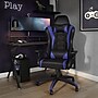 Staples Emerge Vartan Bonded Leather Ergonomic Gaming Chair, Black/Blue (53242V)~#|#~947237F7-4EB8-45AD-B5772DDA0748DA10_sc7