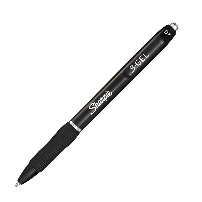 Sharpie S-Gel Retractable Gel Pen, Medium Point, 0.7mm, Black Ink (2096160) image 1