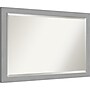 Amanti Art Brushed Nickel Frame Wall Mirror, 27.5" x 39.5" (A42674593649)~#|#~947674C6-528C-4B46-8DF3A80855FB73C2_sc7
