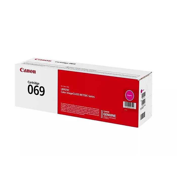Canon 069 Magenta Standard Yield Toner Cartridge, Print Up to