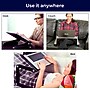 Uncaged Ergonomics WorkEZ Executive 18" x 11" Aluminum Adjustable Cooling Laptop Stand with 2 Fans & 3 USB Ports, Black (WEEFHB)~#|#~947A00EC-7C60-40C7-98E9747B8243CE49_sc7