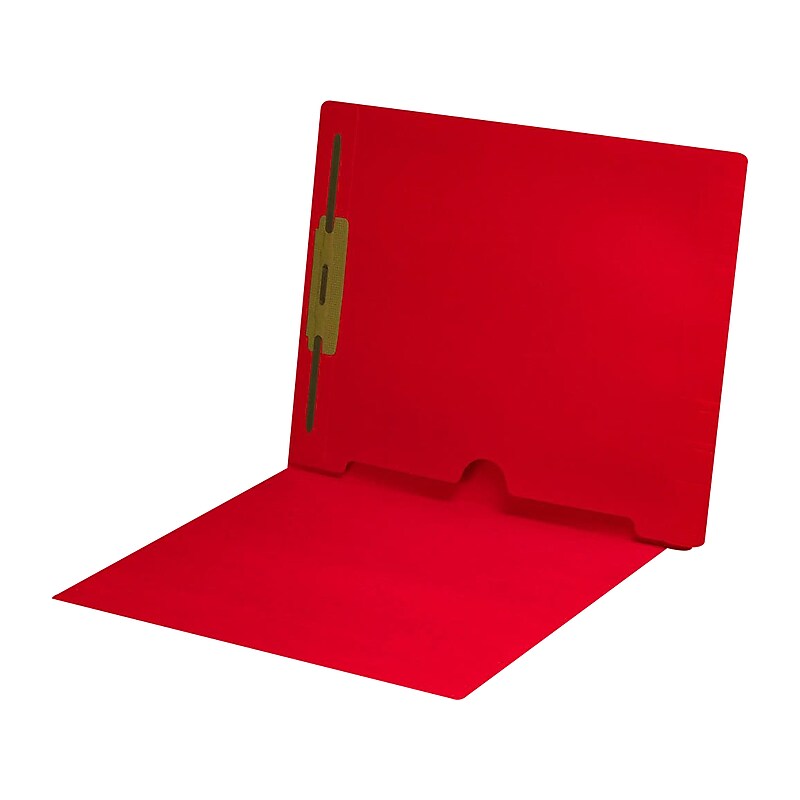 Medical Arts Press End Tab File Folder, Straight Cut, Letter-Size, Red, 50/Box (S-09018-RED) image 1