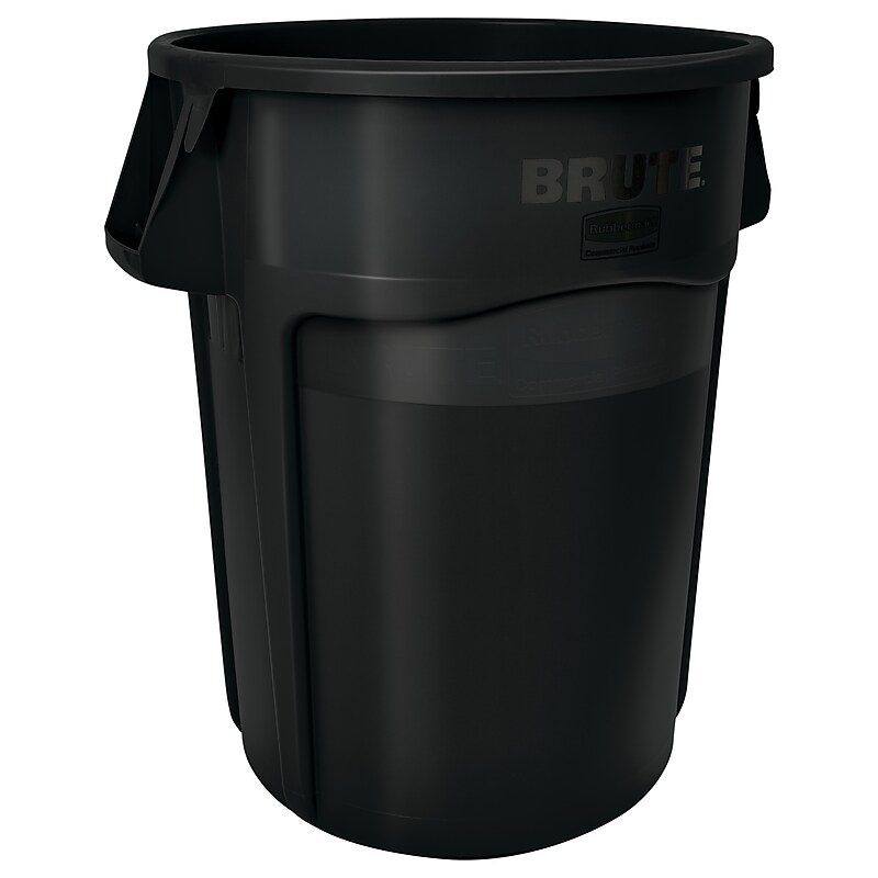 Rubbermaid Brute Indoor Trash Can w/ No Lid, Black Resin, 44 Gal. (FG264360BLA) image 1