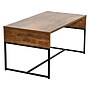 Household Essentials Wrap 35"W x 20"D Laminate Coffee Table, Hickory/Black (8272-1)~#|#~947E0B6C-FF08-480B-B178AEA9D130EEDF_sc7