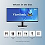 ViewSonic 34" Curved UWQHD 120Hz Monitor, Built-In Speaker, Universal Docking Station, Adjustable, HDR10, Black (VG3420C)~#|#~947FE7F0-C9D5-436B-ABBA199220212F40_sc7