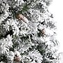 Nearly Natural 9-ft Flocked White River Mountain Pine Artificial Christmas Tree with Pinecones and 650 Clear LED Lights (T3384)~#|#~94834468-08F5-4403-95B94BE441602013_sc7