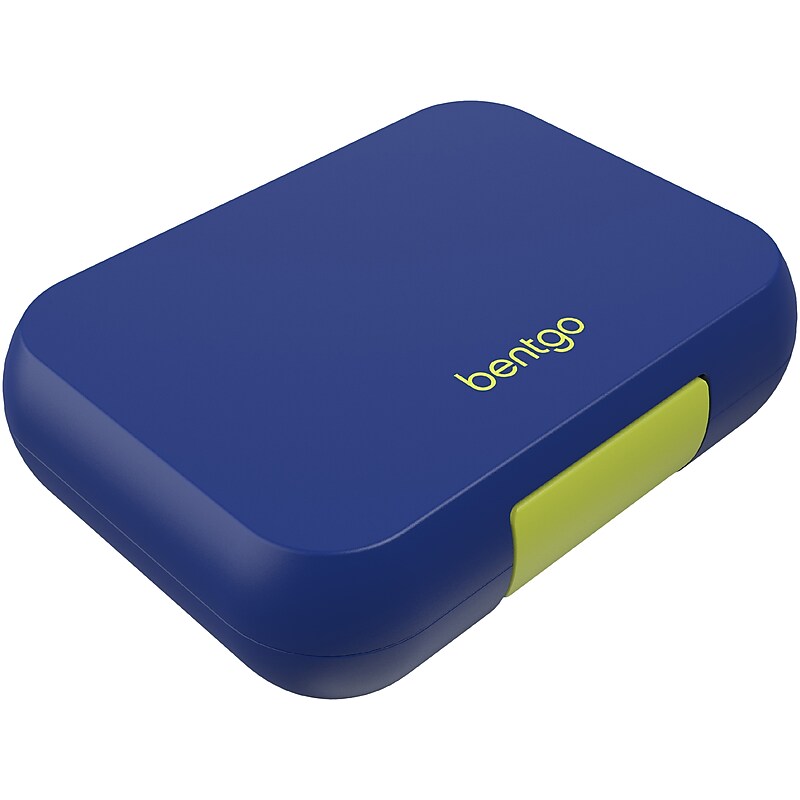 bentgo Pop Lunch Box, Navy Blue/Chartreuse (BGOPOP-NB) image 1