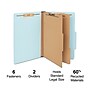 Staples Pressboard Classification Folder, 2-Dividers, 2.5" Expansion, Legal Size, Light Blue, 20/Box~#|#~948B05F3-E8E4-459A-8D002C6E5FAC4600_sc7